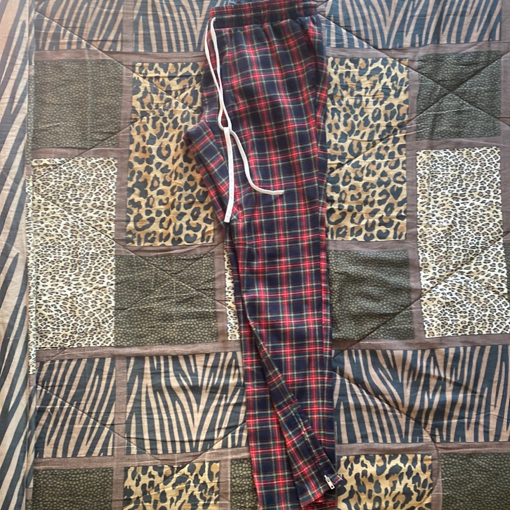 PACSUN Men Plaid Joggers